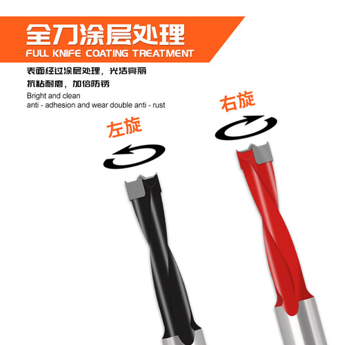 Woodworking row drill, alloy row drill, woodworking drill bit, row drill tip, hole opener, six-sided drill bit forward and reverse