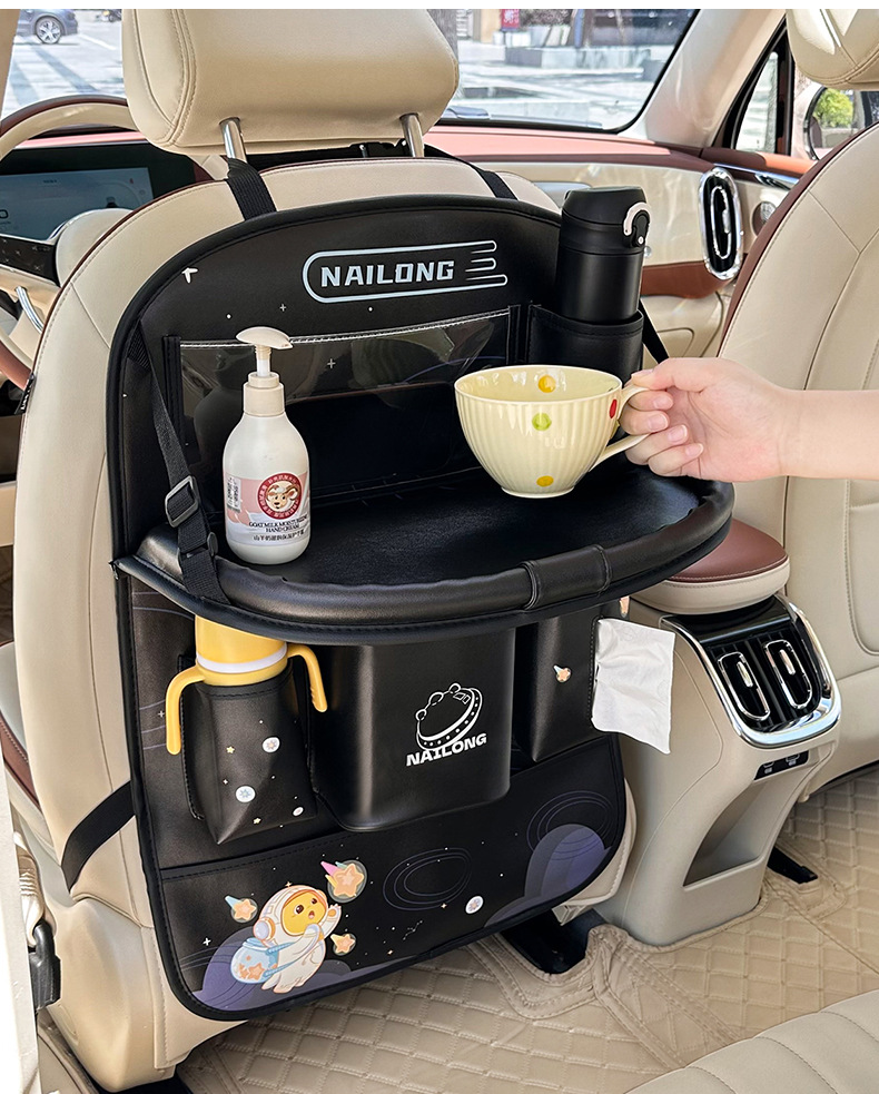 Car Seat Back Dining Table Storage Hanging Bag Car Seat Back Small Table Car Rear Seat Rear Anti-Dirty Storage Rack