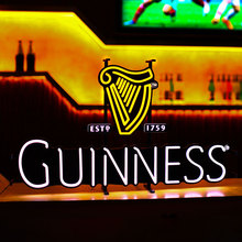 guinness品牌logo造型展示灯酒水品牌推广展示led亚克力霓虹灯