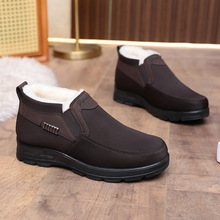老北京布鞋男冬季棉鞋加绒加厚防滑爸爸鞋中老年人保暖加大码棉靴