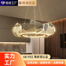 荷花叶艺术吊灯现代简约客厅餐厅装饰灯具卧室书房LED创意灯饰