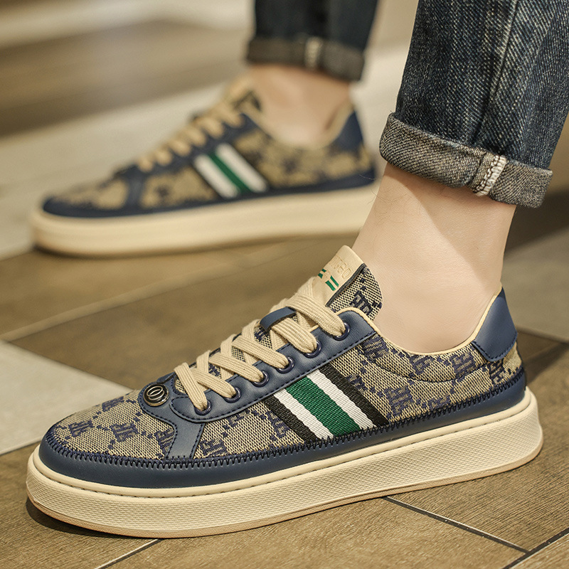 Sneakers in tessuto ricamato traspirante da uomo European Station College Wind One Generation Vendita calda_voghion.com