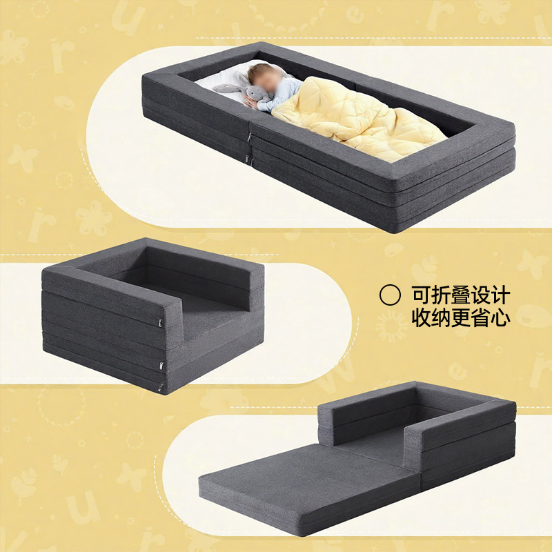 Amazon explosión esponja comprimida cama de viaje 3 en 1 sofá convertible cama portátil para bebés