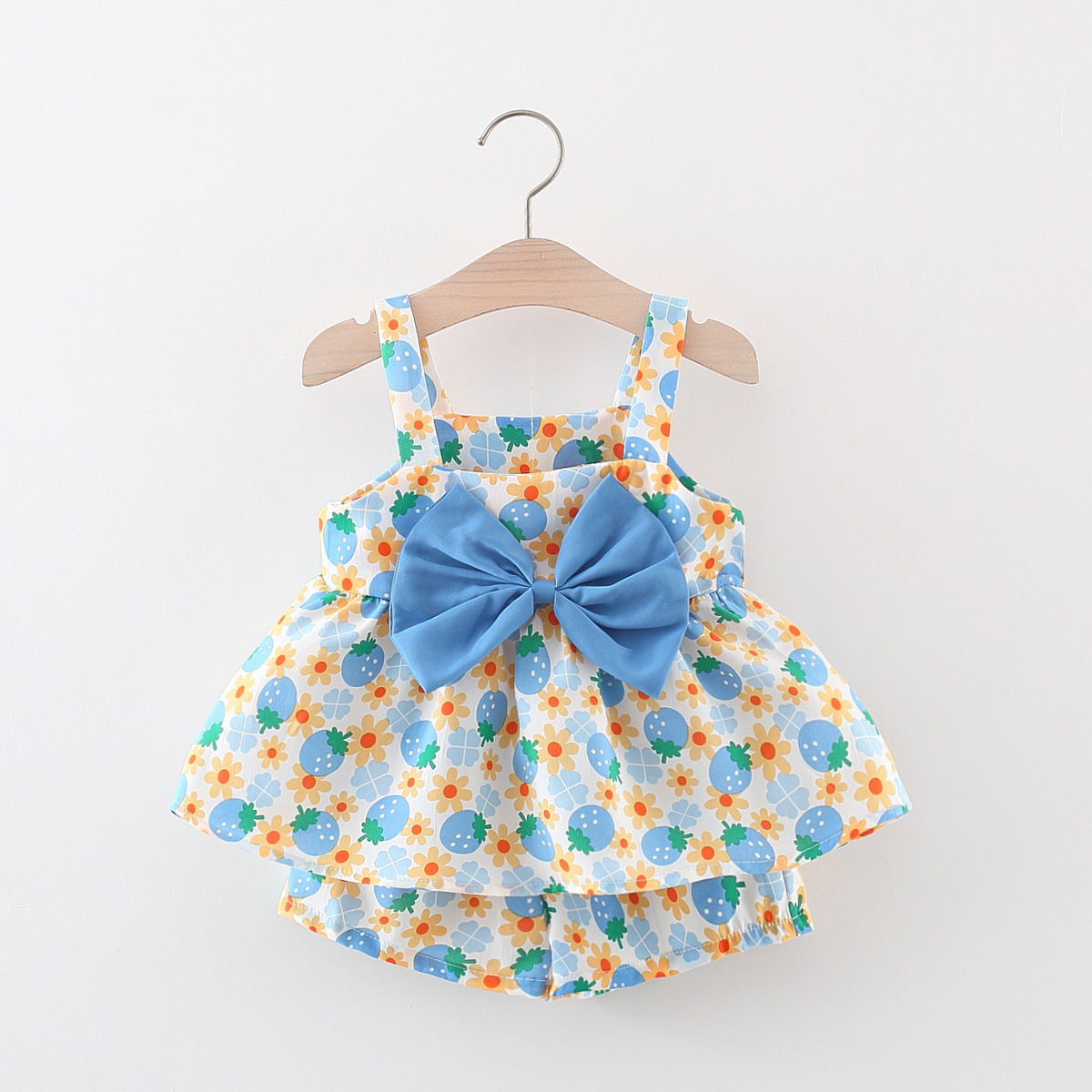 Cute Flower Bow Knot Cotton Girls Dresses display picture 4