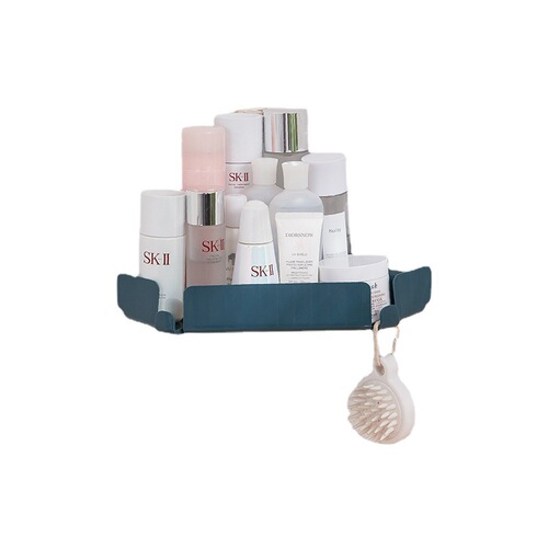 No punching bathroom toilet triangle storage rack storage rack can be hung bathroom wall-mounted kitchen organization artifact