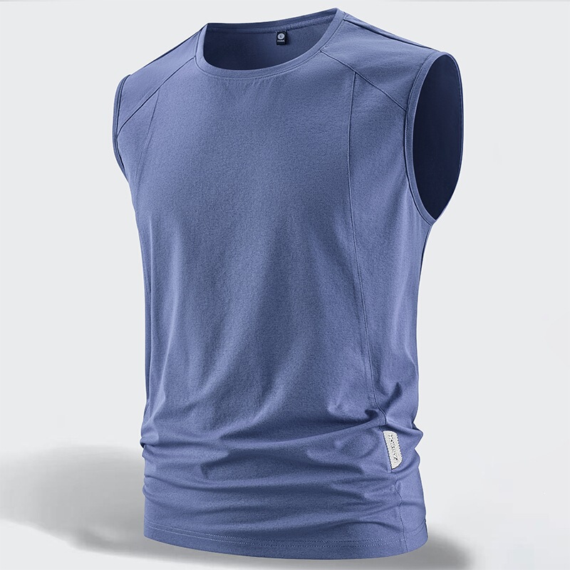 New M-5Xlt Quick-Dry Large Size Vest for Young and Middle-Aged, Fashionable Casual Summer Sleeveless T-Shirt, Running Basketball Shirt