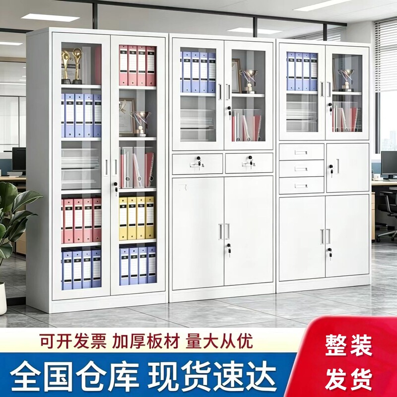 File Cabinet, Office Data Storage Cabinet, Financial Document Cabinet, Drawer-Type Archive Storage Cabinet with Lock, Metal Cabinet