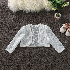 2022新款兒童春夏薄款披肩女童百搭蕾絲長袖坎肩披風空調防曬外套