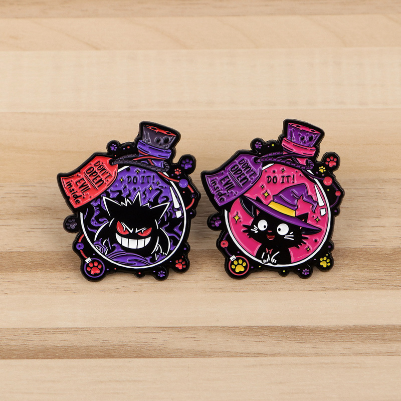 Cartoon Black Cat Elf Animation Pet Brooch Badge Clothing Backpack Decoration Alloy Cross-Border Foreign Trade Pin Accessories Cartoon Black Cat Elf Animation Pet Brooch Badge Clothing Backpack Decoration Alloy Cross-Border Foreign Trade Pin Accessories