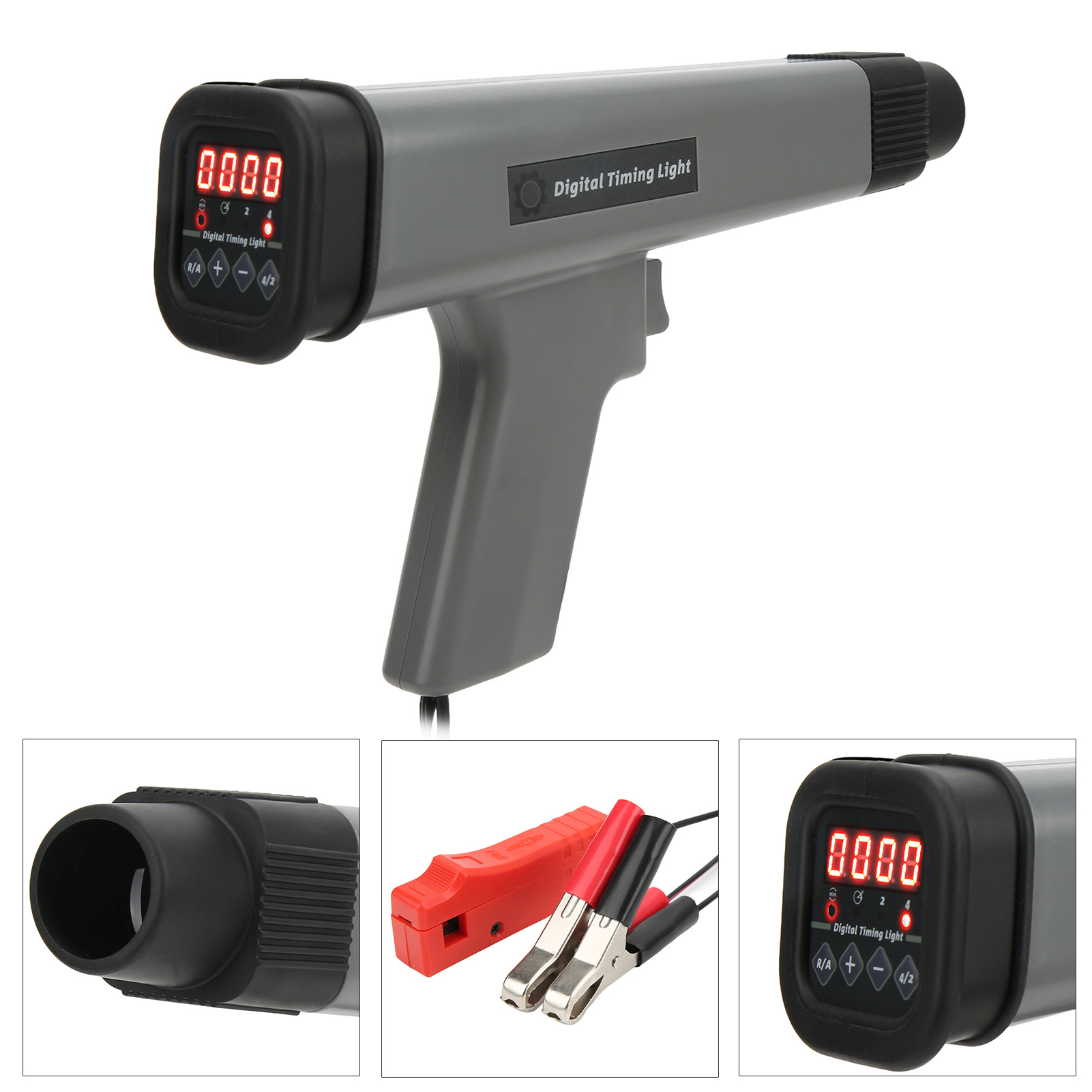 Pantalla Digital del automóvil motor de gasolina de encendido de la lámpara de sincronización de encendido de la pistola detector de auto herramienta de protección