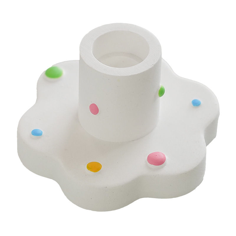 Vela Candelabro Atmósfera Adornos Candelero Decoración de escritorio para el hogar creativo Candelabro Base de vela de aromaterapia de yeso transfronterizo