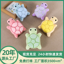 卡通吱吱叫毛绒公仔小乌龟挂饰胸针零钱耳机包包配饰抓机娃娃创意