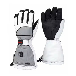 Cross-Border Winter Waterproof Plus Velvet Temperature-Locking and Warm Washable Outdoor Sports Cycling Electric Heating Ski Gloves