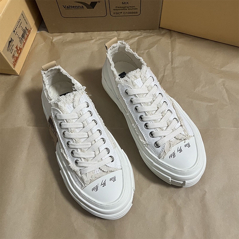 Beggars' Shoes Wu Jianhao's Same Style, Genuine Cork Vulcanized Sole, Unisex, Autumn And Winter, Thick-soled,_vogvips.com