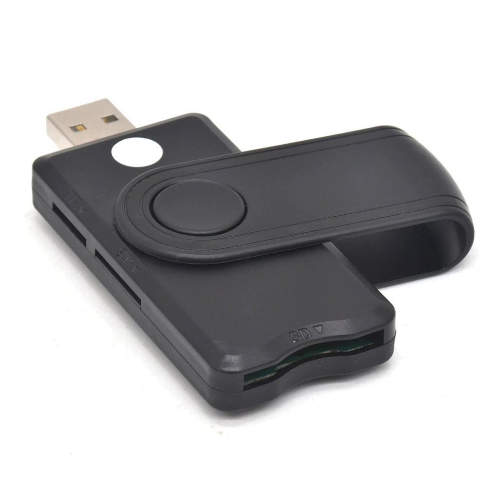 [USB2.0 многофункциональный умный кардридер SIM SD TF ID IC Smart Card Reader]