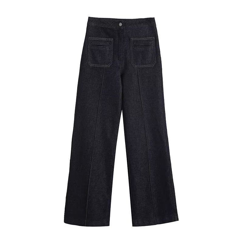 Bm&Md&Za Early Spring New Women's Fashion Retro High-Waisted Flared Jeans 05047647407