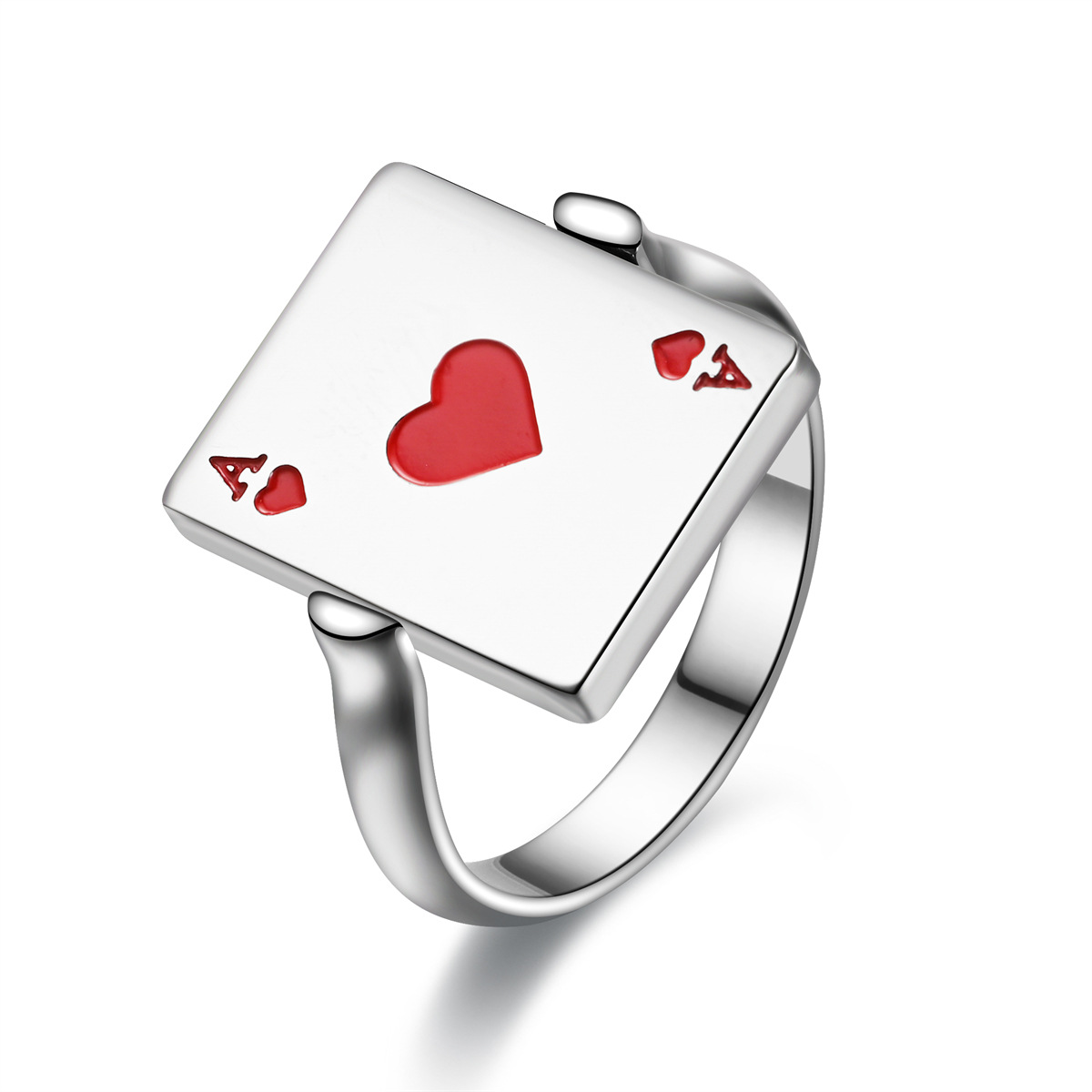 Fashion Poker Stainless Steel Rings Plating Stainless Steel Rings