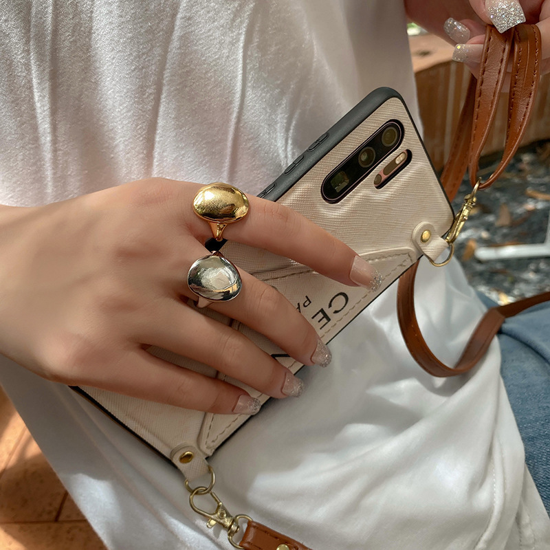 Korean Style Glossy Index Finger Ring 2021 New Oval Ins Simple Fashion Personalized Opening Ring Braceletpicture8
