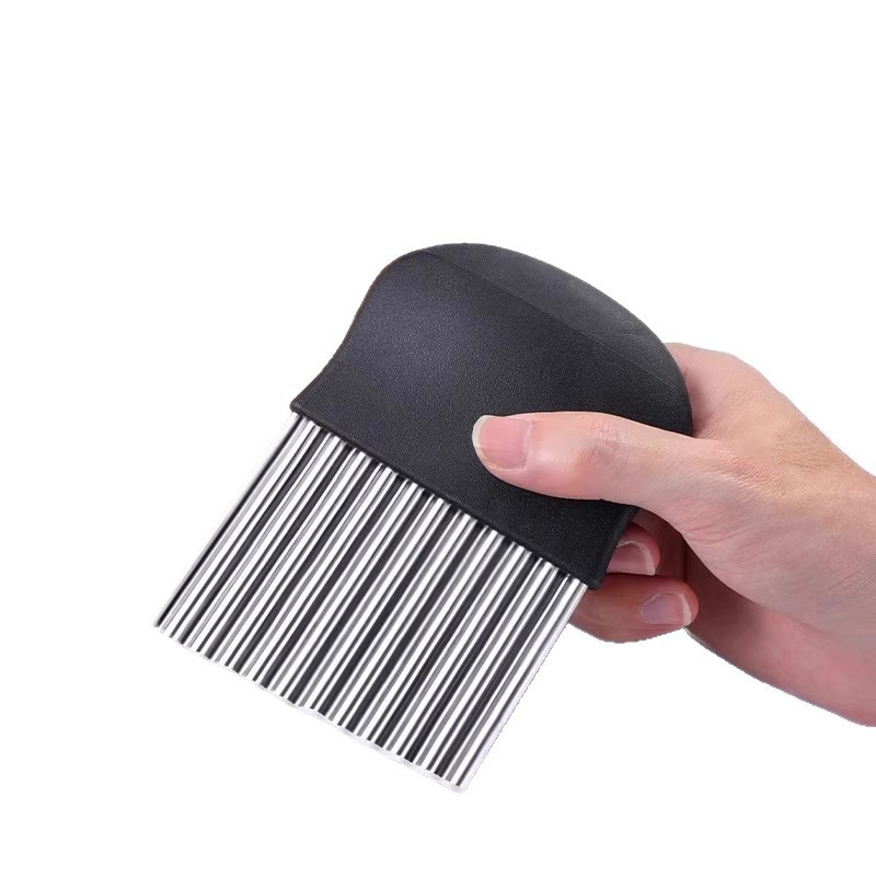 304 acero inoxidable dientes de lobo herramientas de cortador de patatas cuchillo ondulado cuchillo de coliflor herramientas de onda multifuncionales para el hogar