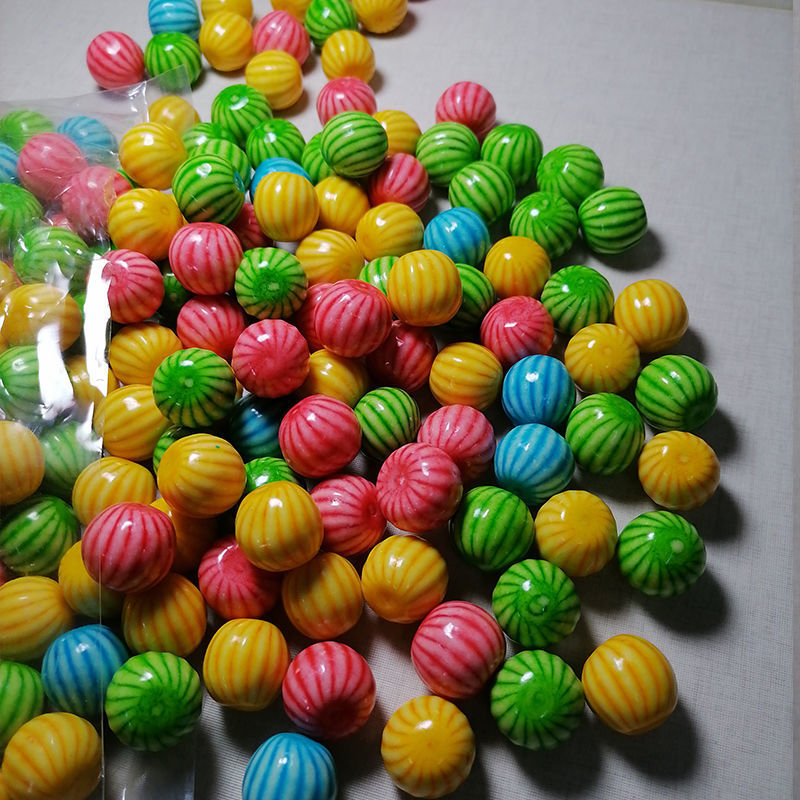 泡泡糖西瓜袋装儿时童80后怀旧小西瓜泡泡彩色西瓜|ms