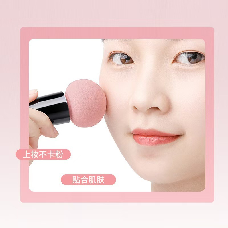 Nuevo conjunto de huevos de belleza con espejo 55 cepillo con cabeza de hongo de gota de base cepillo de huevo de belleza polvo de polvo de maquillaje