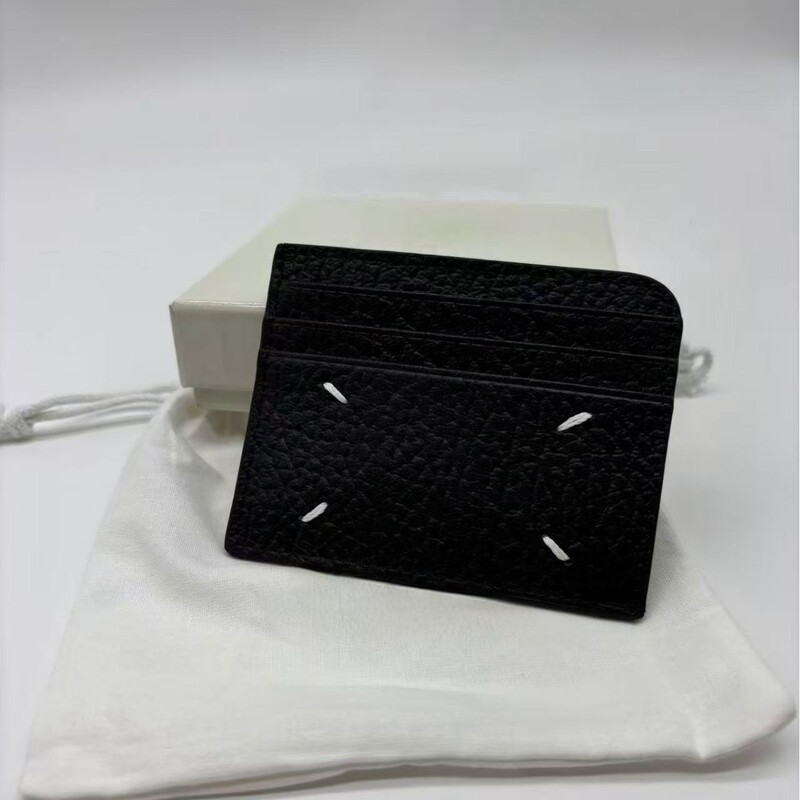 Margiel Style First-Layer Cowhide Round Card Holder for Men and Women, Simple Multi-Card Slot Wallet