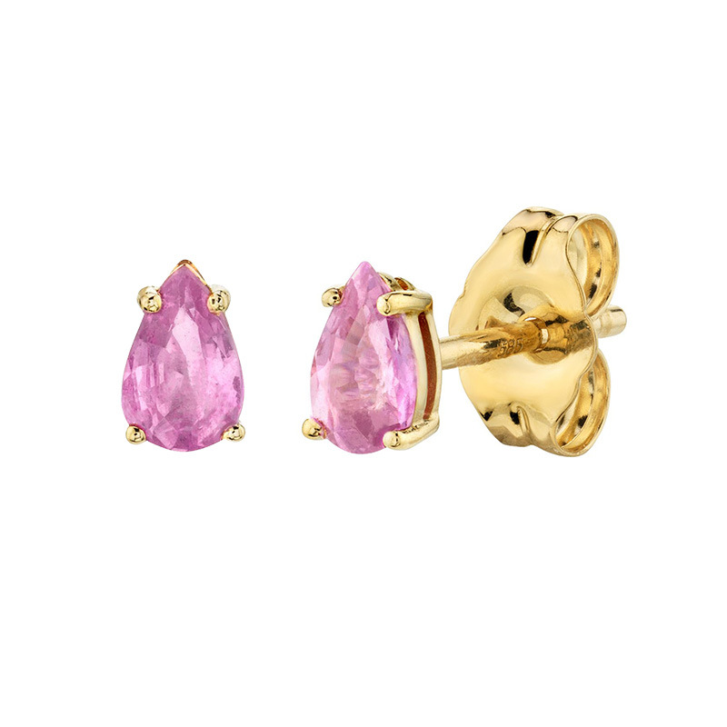 fashion star moon pendant copper inlaid zircon earrings