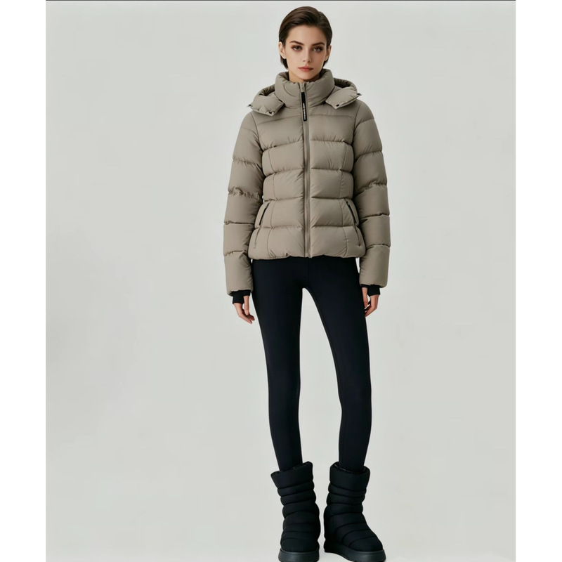 New high-end, thick, quilted down jacket, warm winter coat, versatile outerwear for petite figures New high-end, thick, quilted down jacket, warm winter coat, versatile outerwear for petite figures