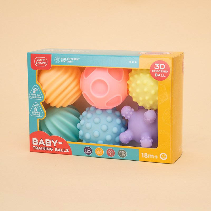 Manhattan bebé bola de la mano juguete de goma suave multi-textura táctil percepción bola mordedura infantil juguete de agua