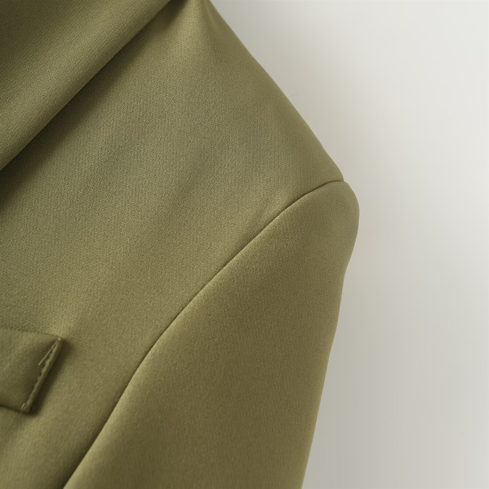 GraceChic Cross-Border Source PB&ZA Women's Clothing 2024 Autumn Winter New Solid Color Commuter Suit Set Casual Wide-Leg Pants_voghion.com