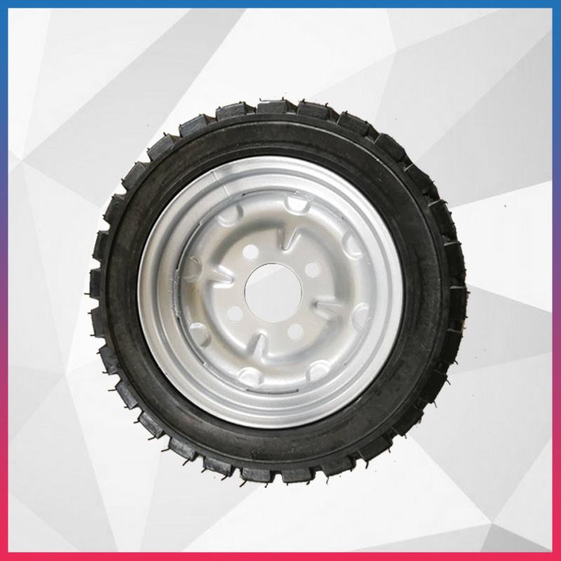 厂家供应橡胶轮胎 免充气手推车老虎车 橡胶实心轮胎400-100系列