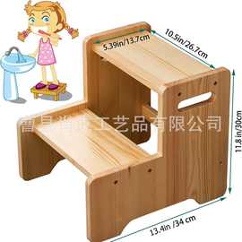 木质凳子儿童垫高凳厨房浴室脚凳脚踏沙发儿童梯垫台阶阶梯凳坐凳