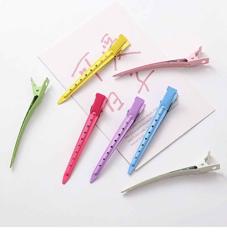 Haarwuzel-Volumen-Clip seitlicher Pony Make-up Positioning farbige Haarspange hohe Scheitel spitz geschnäbelter Clip Entenschnabel-Haarspange Haarclip