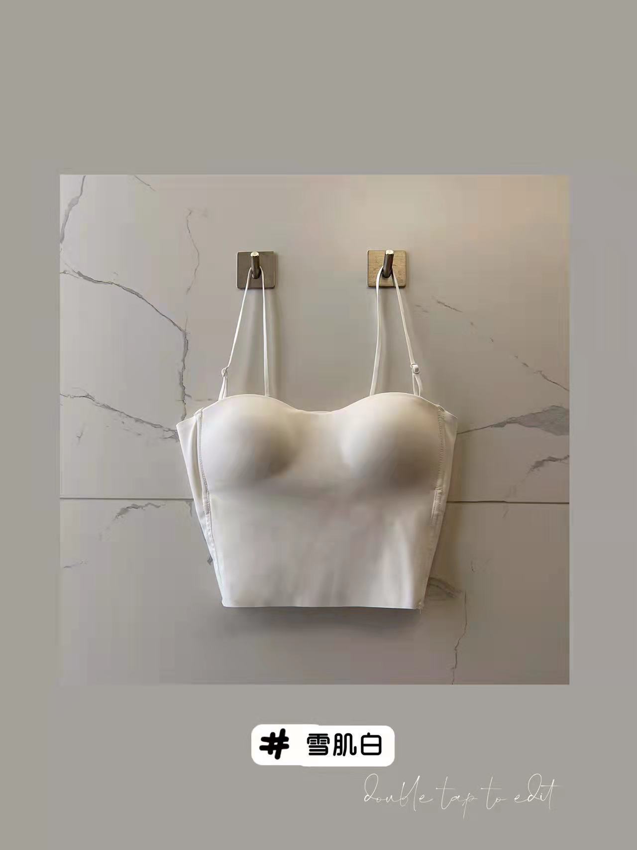 2885 Chaleco de una sola pieza camisola sin costuras push up camisola inalámbrica ropa interior anti-exposición tubo superior belleza sujetador trasero