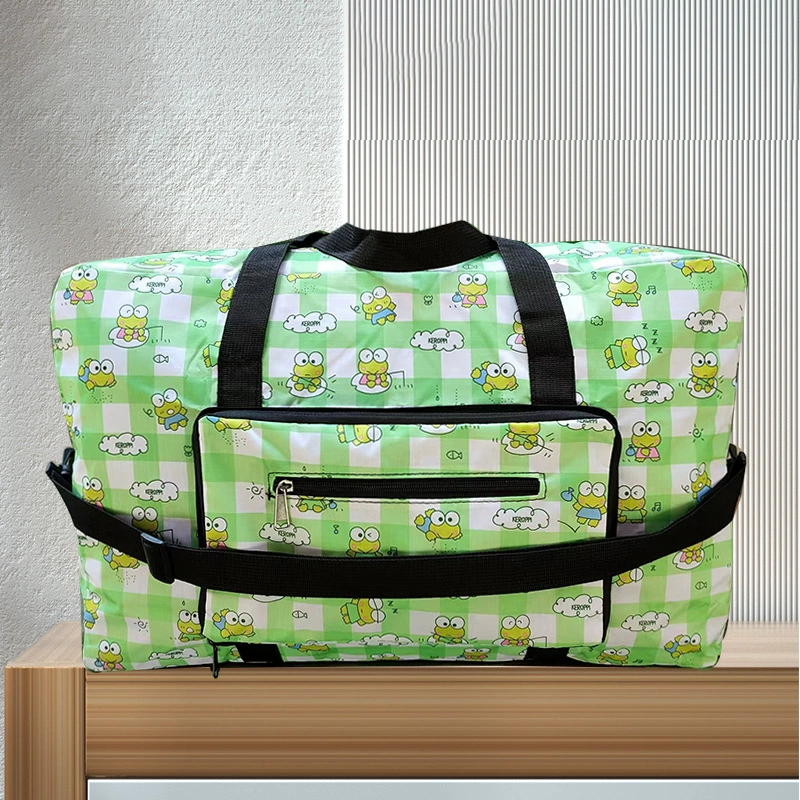 Foldable handheld travel bag, purse, capacious luggage sports bag, storage bag, suitcase, equipment bag