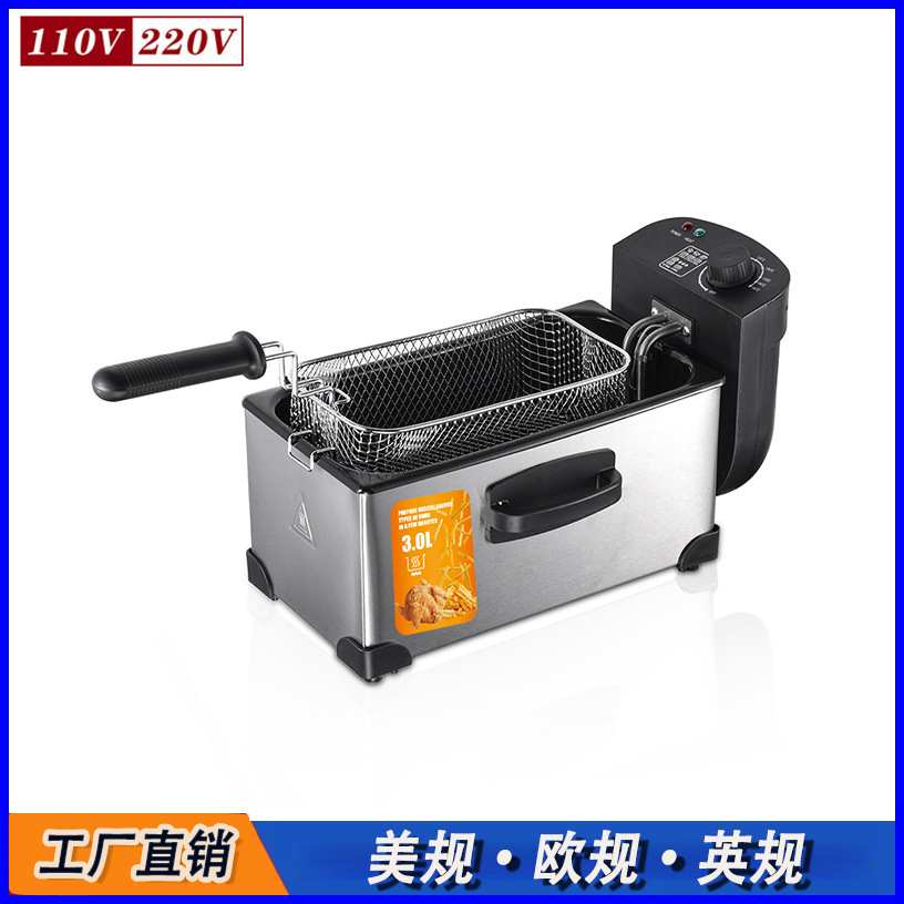EE.UU. y la norma europea freidora doméstica pequeña freidora eléctrica freidora comercial freidora de patatas fritas de cabina freidora a temperatura constante