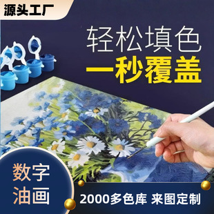 Source Manufacturer Digital Oil Painting DIY Hand-Painted Filling Paint Painting Handmade Coloring Boredom Relief Acrylic Painting Wholesale