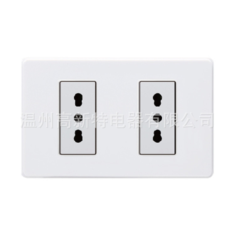 外贸南美开关118开关-VC系列 二位10A/16A 意大利插座  智利插座