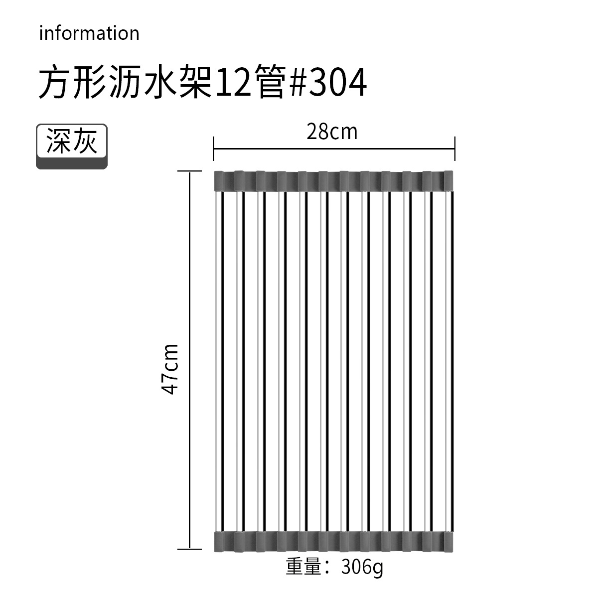 Cocina hogar 304 Escritorio de acero inoxidable integrado plegable tubo cuadrado plato taza obturador fregadero drenaje estante