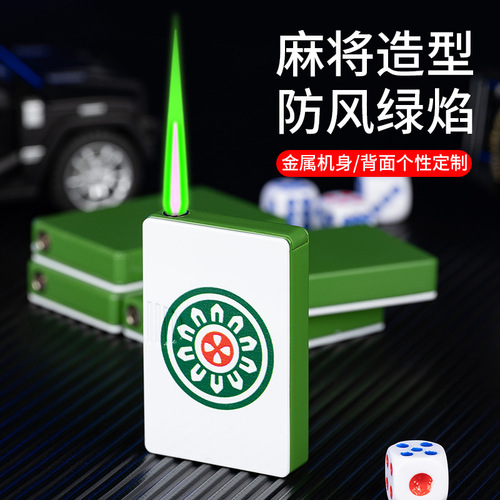 Mahjong lighter mahjong lighter one piece red middle fortune mahjong lighter gas lighter