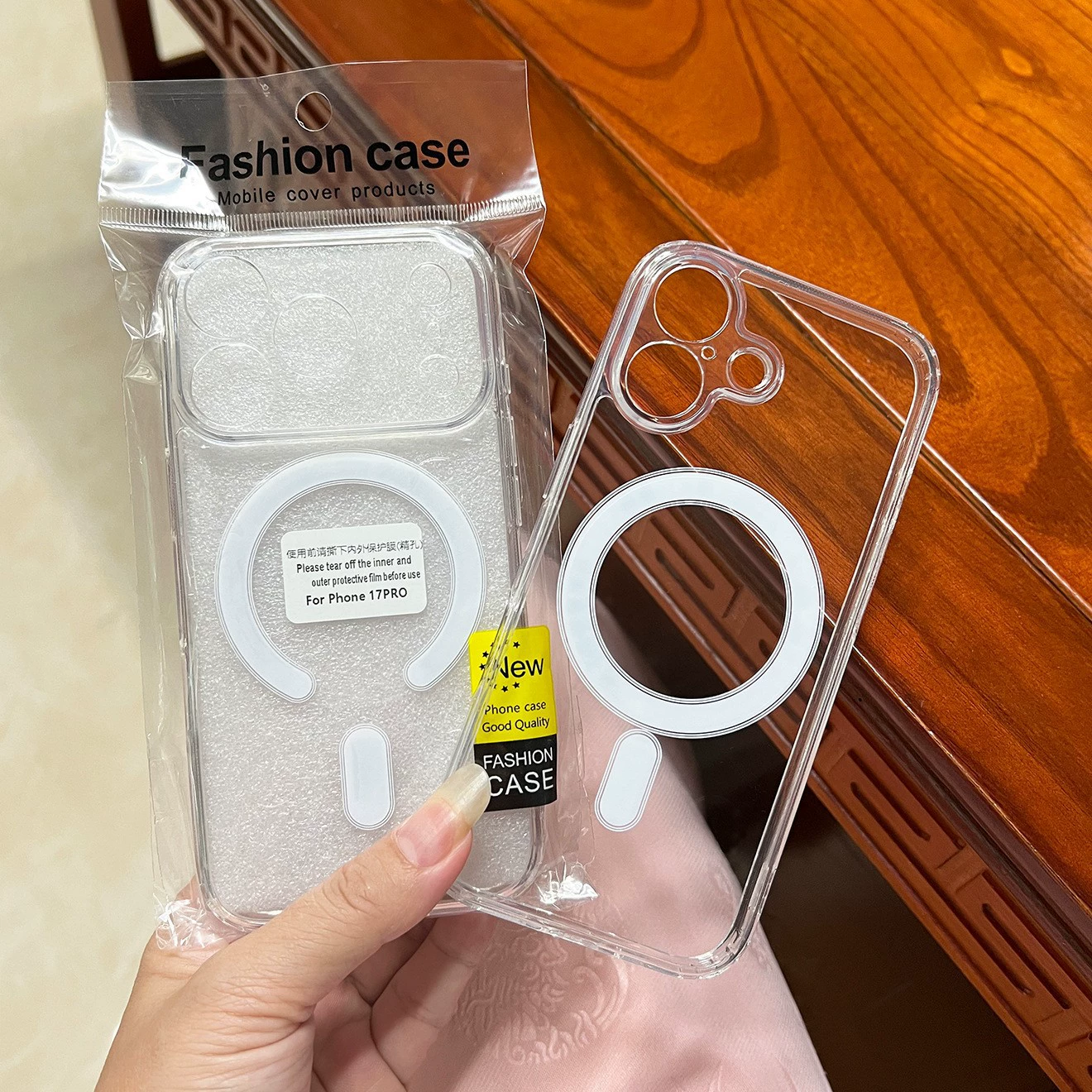 Apple, совместимый чехол для iPhone 17, прозрачный защитный чехол, 17 Pro Max, iPhone, 16 Plus