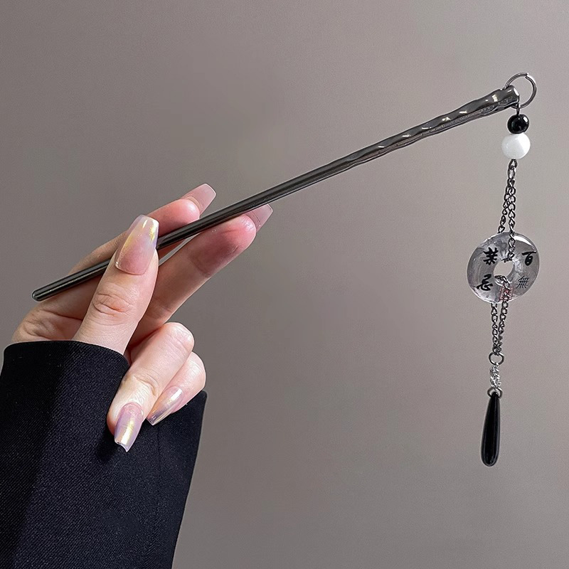 2025 nuevo estilo chino antiguo pinzas de pelo oscuro pinzas de pelo nuevos artefactos de estilo chino pinzas de pelo