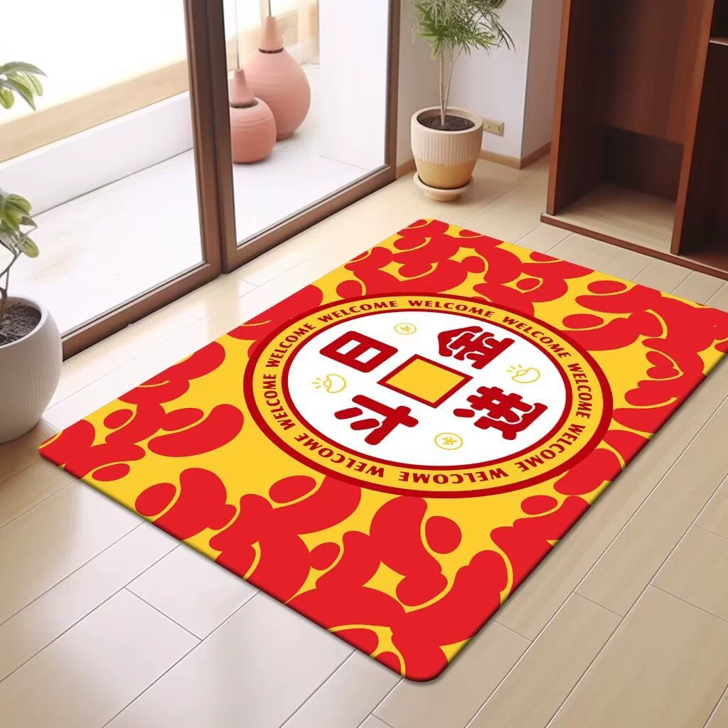 Диатомеовый грязевой коврик Новогодний праздничный домашний коврик входная дверь домашний ковер Хрустальный бархатный напольный коврик Ванная комната Впитывающий Коврик