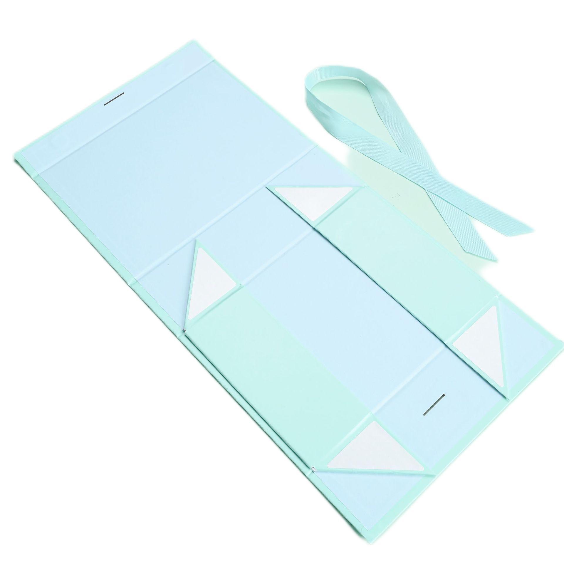 En stock Flip CAJA PLEGABLE al por mayor arco color sólido caja de embalaje transfronterizo Comercio exterior plegable caja de regalo de una sola pieza caja de regalo