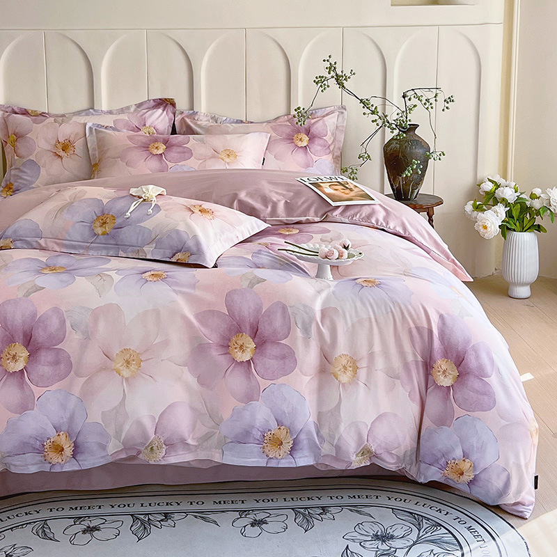 Completo letto quattro pezzi in puro cotone a fibra lunga xinjiang_voghion.com