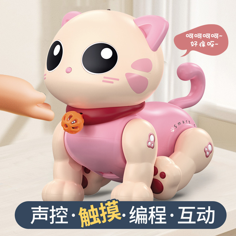 Control remoto inteligente para niños programación de juguetes acrobacias electrónicas mascotas robot regalos de voz gatos al por mayor