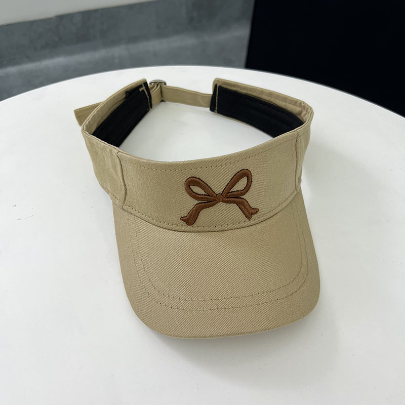 Corea del Sur Dongdaemun nuevo dulce padre-hijo bordado arco gorro vacío gorro de bebé de verano sombrero solar