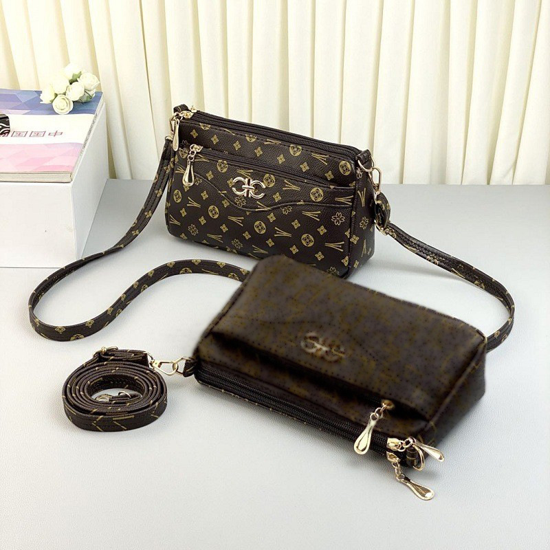 Cross-Border Crossbody Bag Small Four-Pull New Mom Bag Korean Style Fashion Women's Shoulder Bag Middle-Aged Women's Bag Wholesale