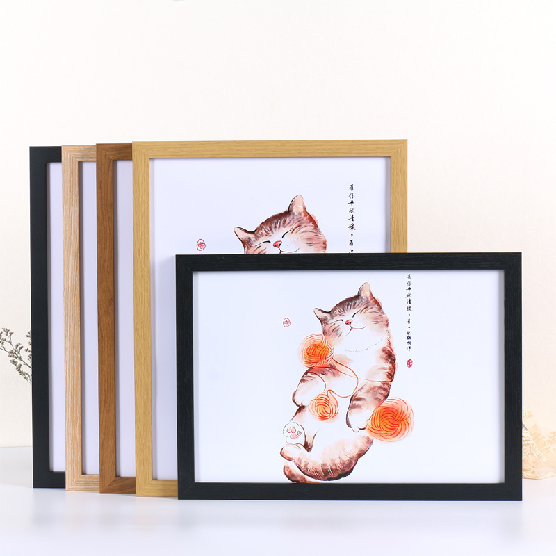 Photo Frame Wholesale Picture Frame Empty Frame Table Photo Wall 5 Inches 6 Inches 7 Inches 8inch 10inch A4 Handmade Simple Wooden Photo Frame