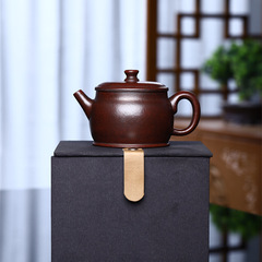 漢瓦壺廠家批發宜興手工紫砂壺茶具原礦古紅銅泥家用紫砂泡茶壺